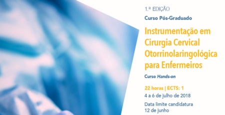 Curso pós-graduado de Instrumentação em Cirurgia Cervical Otorrinolaringológica para Enfermeiros